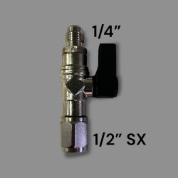 Kugelhahn 1/2″SX x 1/4″ für...